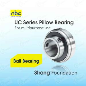 NBC "UC" 205 to 213 Unit Series Pillow Bearings, Radial Insert Ball Bearing